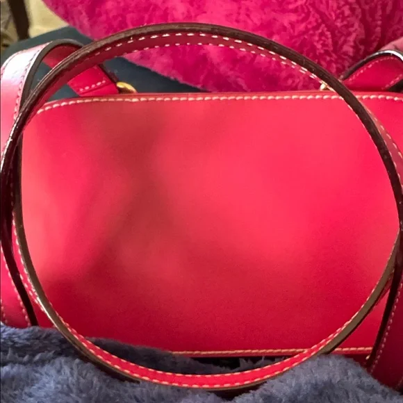 Frances Valentine Wicker Bag with Pink Accents - Picture 4 of 9